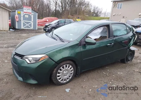 2014 Toyota Corolla Le из США, поврежденный, VIN 2T1BURHE2EC011600